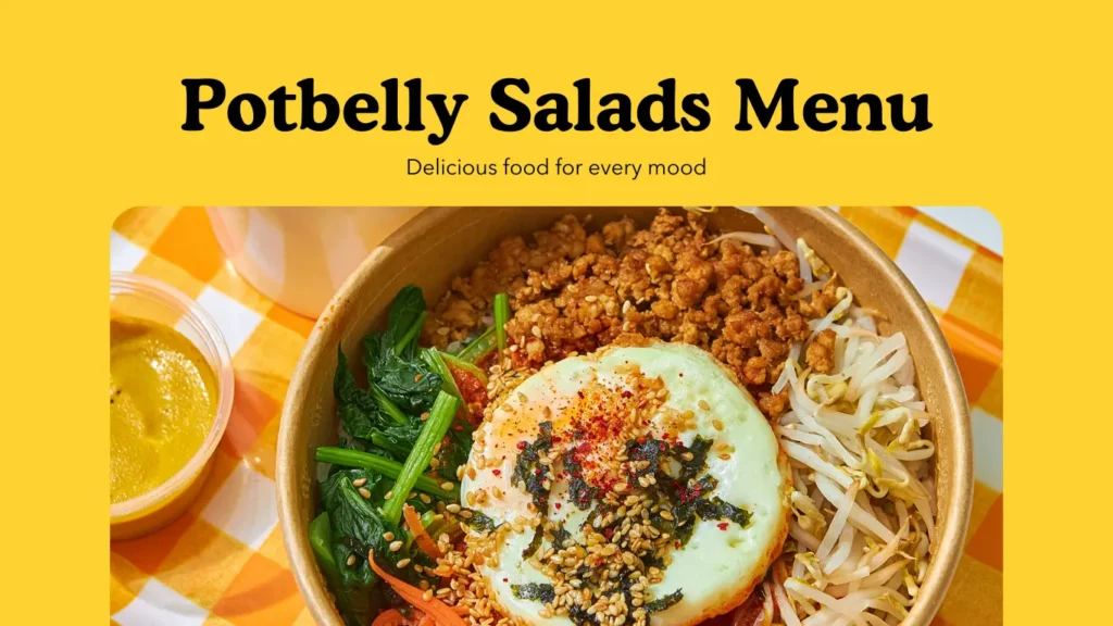 Potbelly Salads Menu